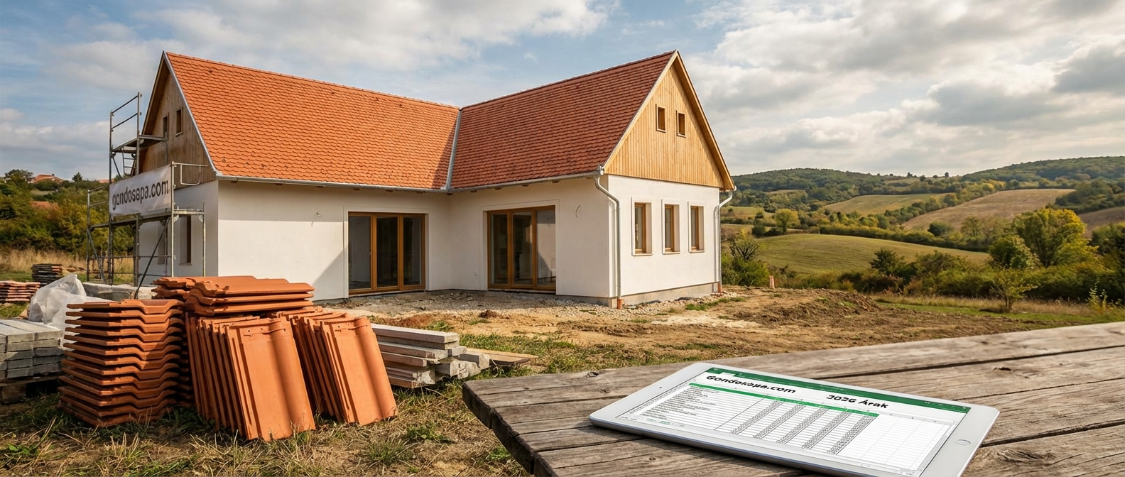 Tetőfelújítás Árakkal Vidéken 2026: Mennyibe Kerül Ténylegesen a Csere? (m² Árak)